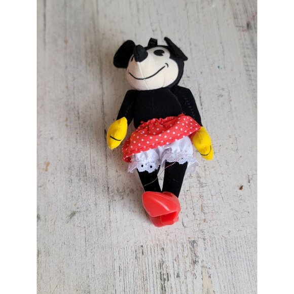 Hallmark Mickey sweetheart Minnie Mouse ornament Xmas vintage poseable doll - Picture 2 of 7